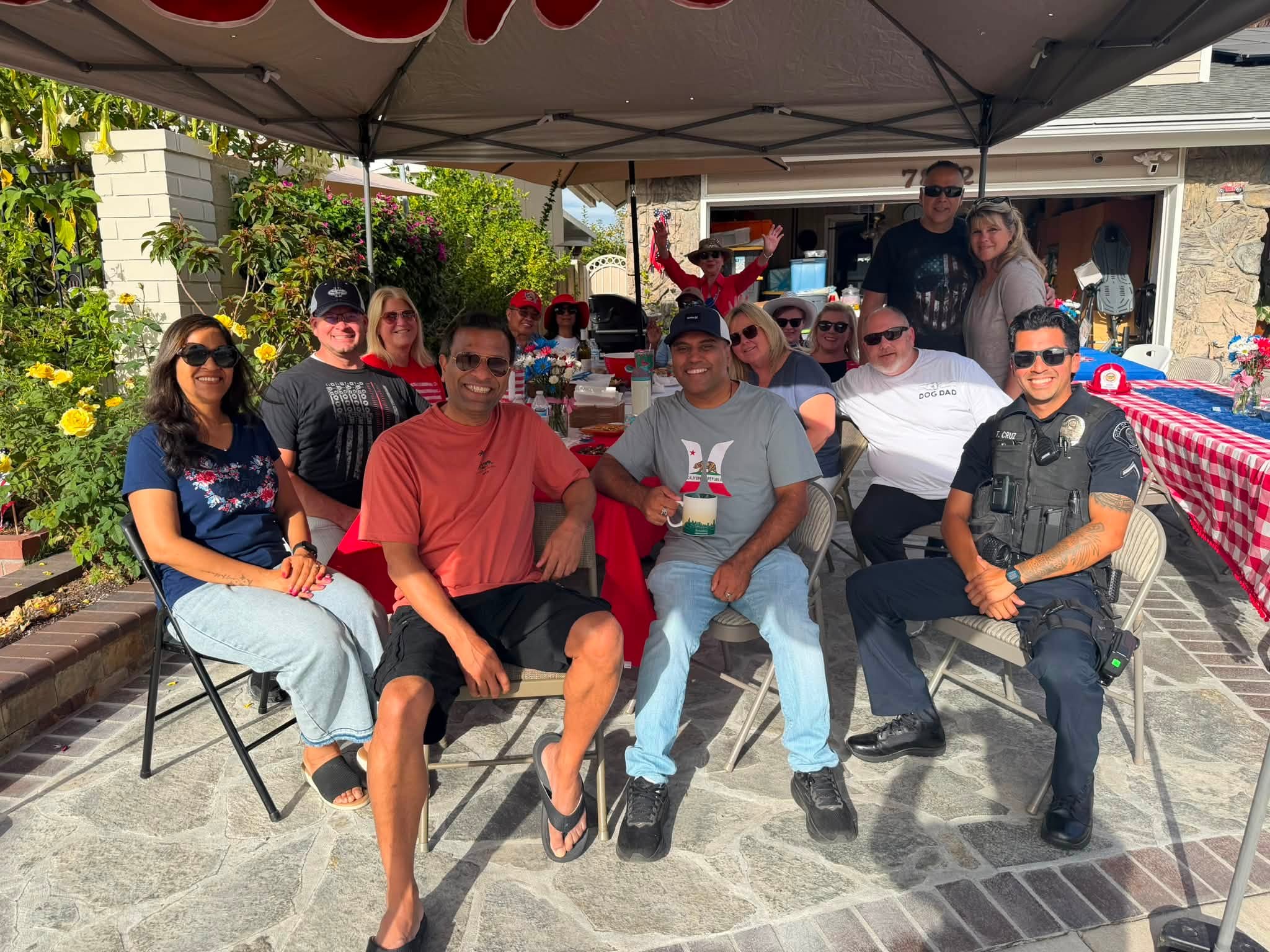 Community gathering with public safety partners