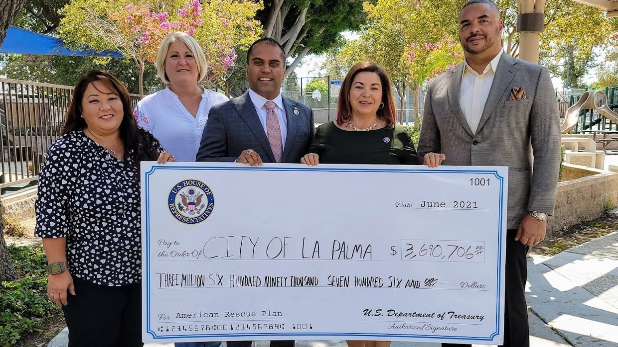 Officials presenting American Rescue Plan funding for La Palma