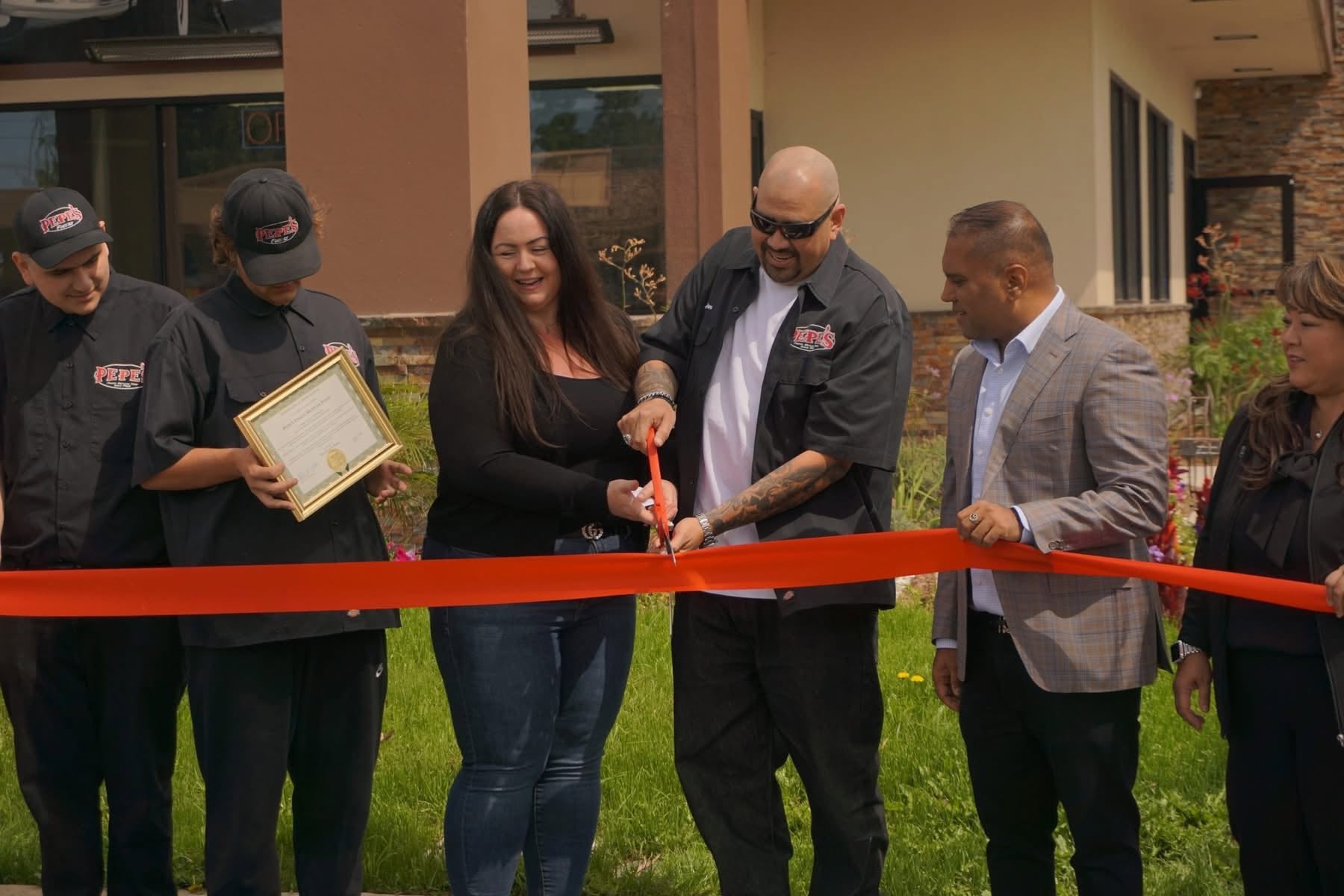 Local business ribbon-cutting ceremony